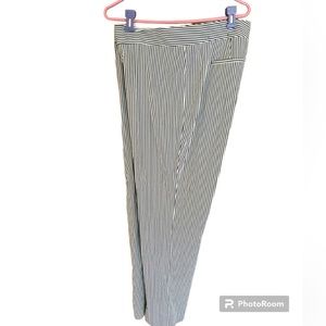 9 West cute blue and white striped pants